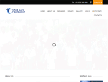 Tablet Screenshot of childcarefoundation.org